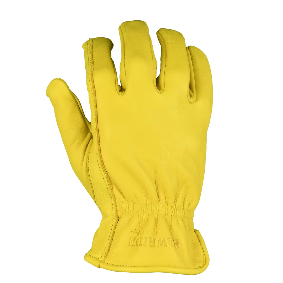 High Quality Deerskin Grain Driver, Keystone Thumb, Shirred Elastic Back, Leather Hemmed - Per Dozen