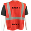 Red Mesh Custom Safety Vest with Silver trim