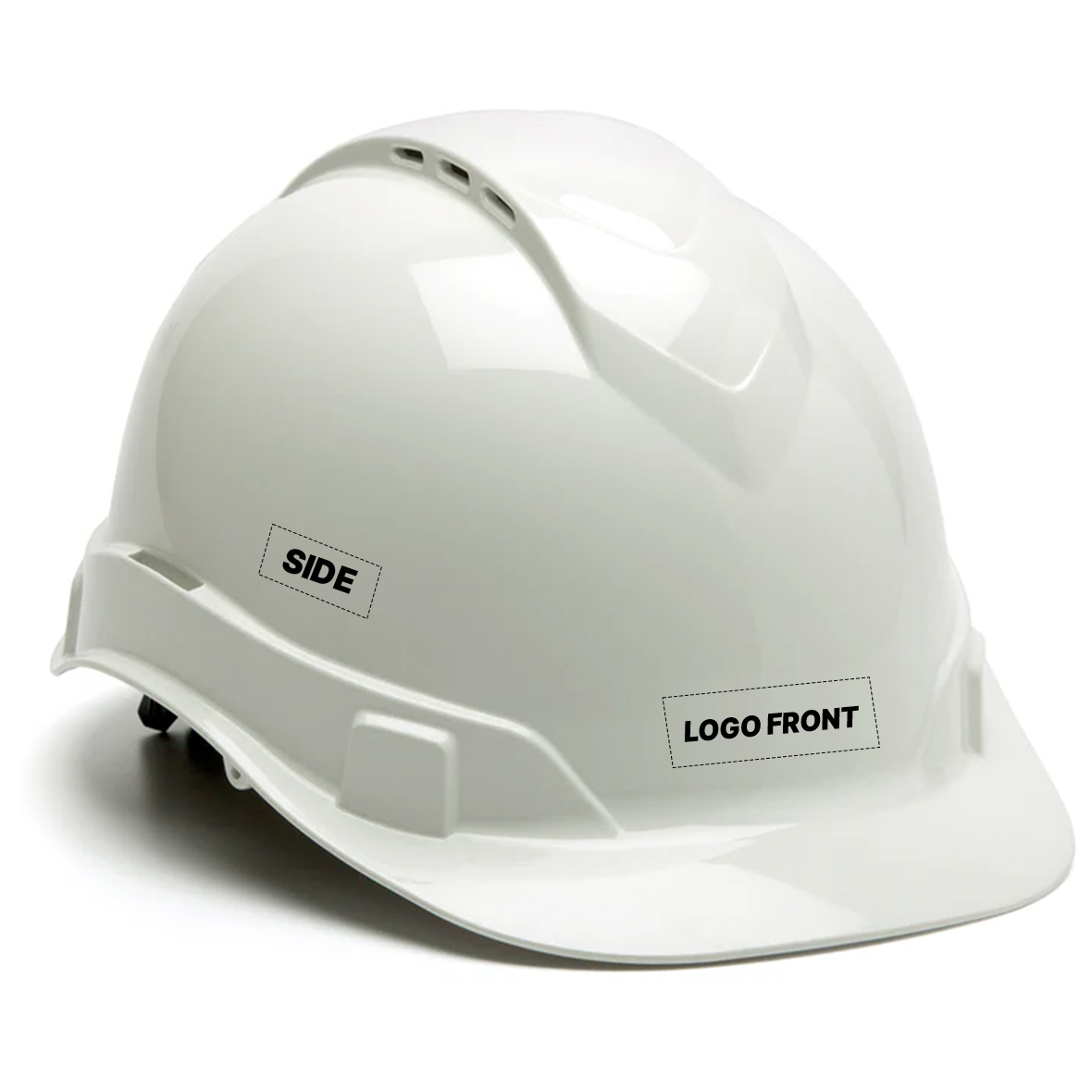 Custom Pyramex Ridgeline Vented Cap Style Hard Hat - 4 Point Ratchet Suspension