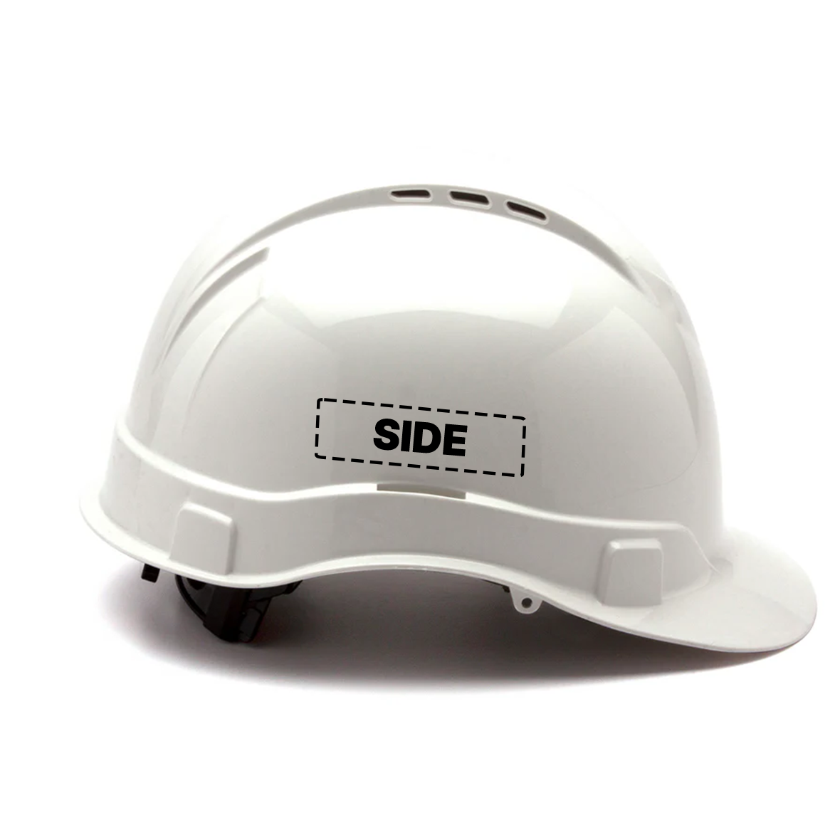 Custom Pyramex Ridgeline Vented Cap Style Hard Hat - 4 Point Ratchet Suspension