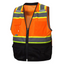 Custom Pyramex RVZ44B Type R Class 2 Hi-Vis Two-Tone Black Bottom Mesh Safety Vest