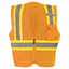 Custom ANSI Class 2, Type R Mesh Safety Vest – Zipper, 3 Pockets, Reflective, Logo Printing