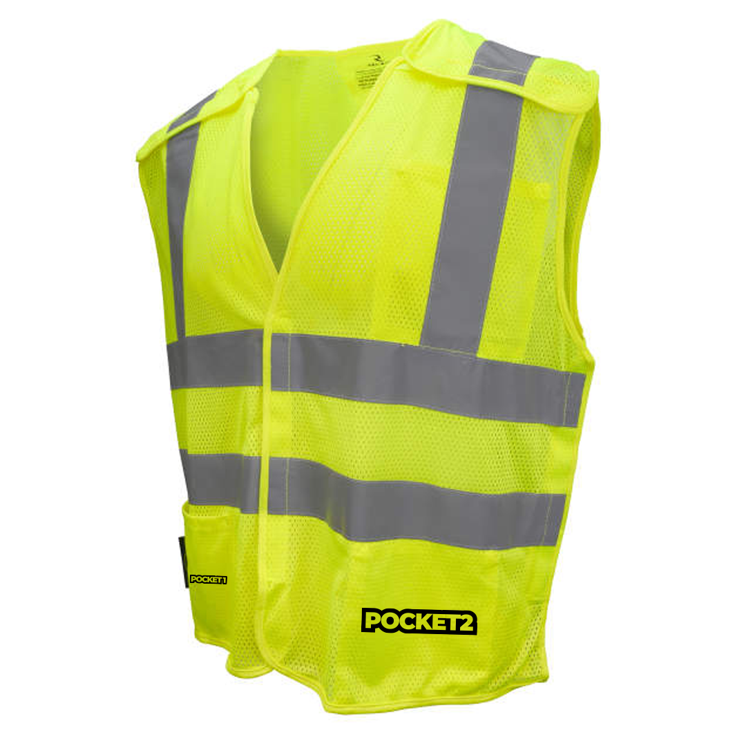 Custom Radians SV45-2 Type R Class 2 Self Extinguishing Mesh Breakaway Vest