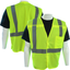 Custom Class 2 Type R Hi-Vis Yellow Mesh Vest with Reflective Silver Stripes on Background Trim