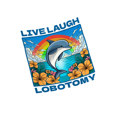 Live Laugh Lobotomy - Hard Hat Deccal