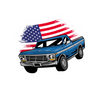American Car - Hard Hat Decal