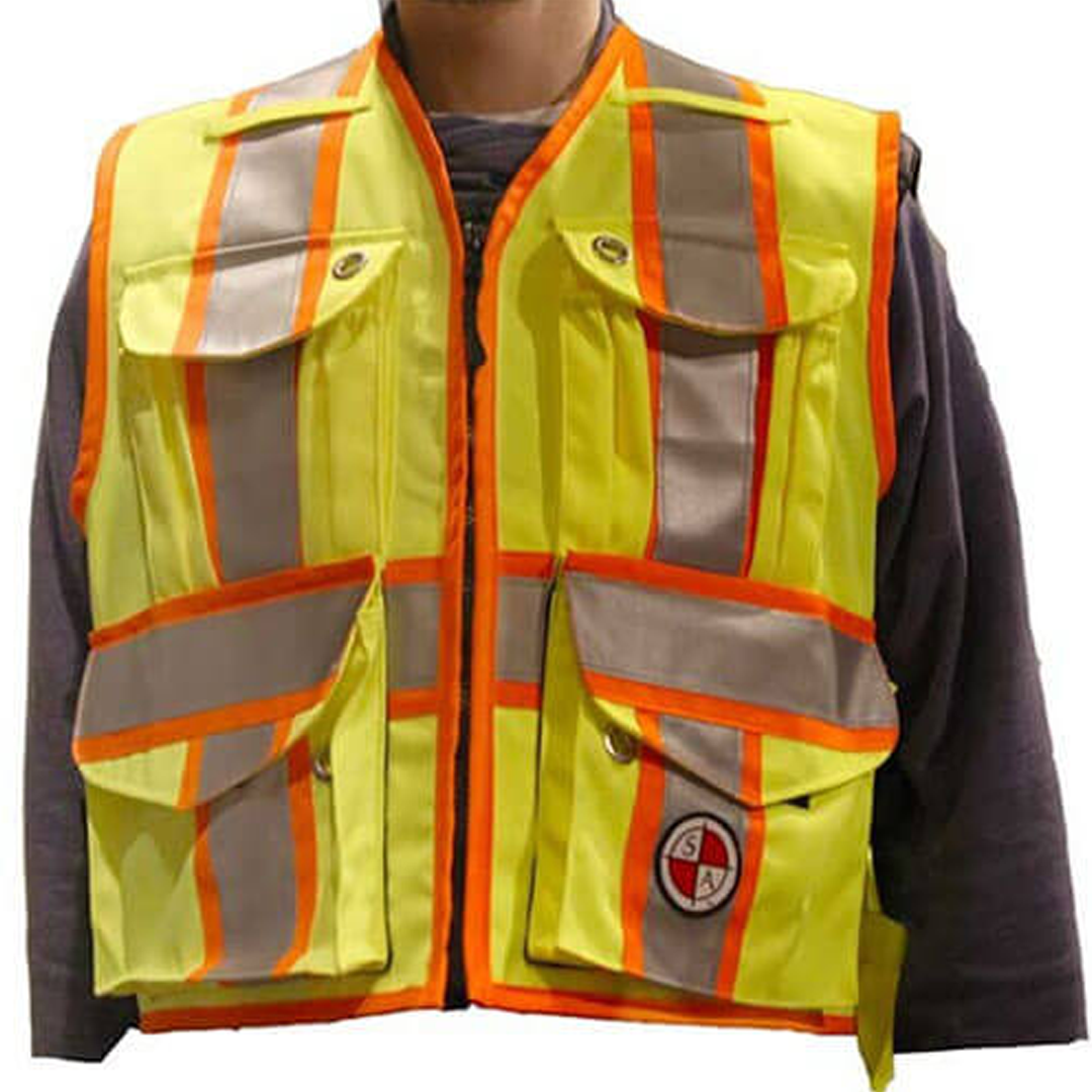 Safety Apparel PC15X - Heavy Duty X-Back Party Chief Survey Vest