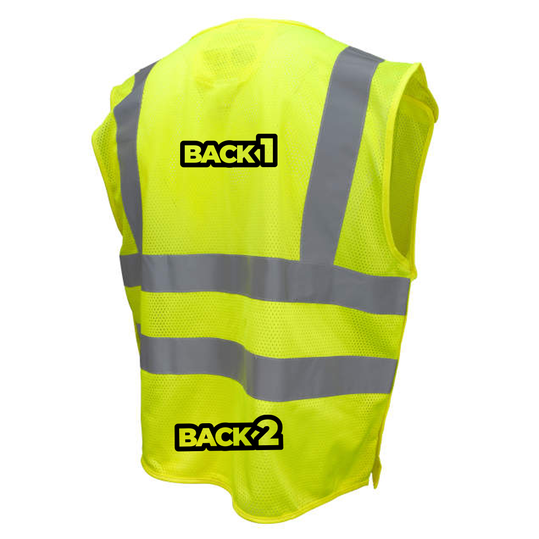 Custom Radians SV45-2 Type R Class 2 Self Extinguishing Mesh Breakaway Vest