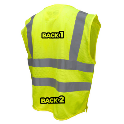 Custom Radians SV45-2 Type R Class 2 Self Extinguishing Mesh Breakaway Vest