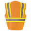 Custom ANSI Class 2, Type R Mesh Safety Vest – Zipper, 3 Pockets, Reflective, Logo Printing