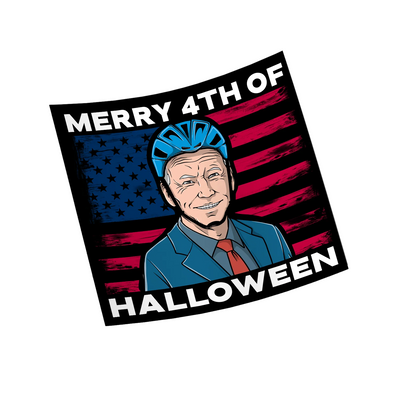Merry 4th - Hard Hat Decal