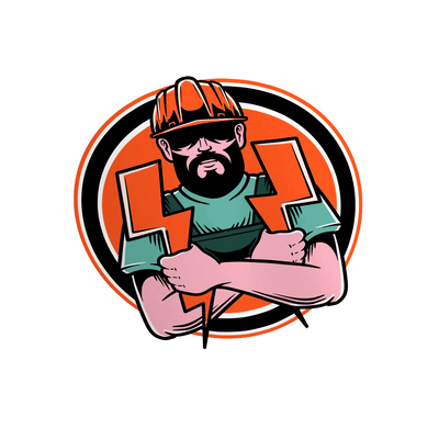 Electric Worker - Hard Hat Decal