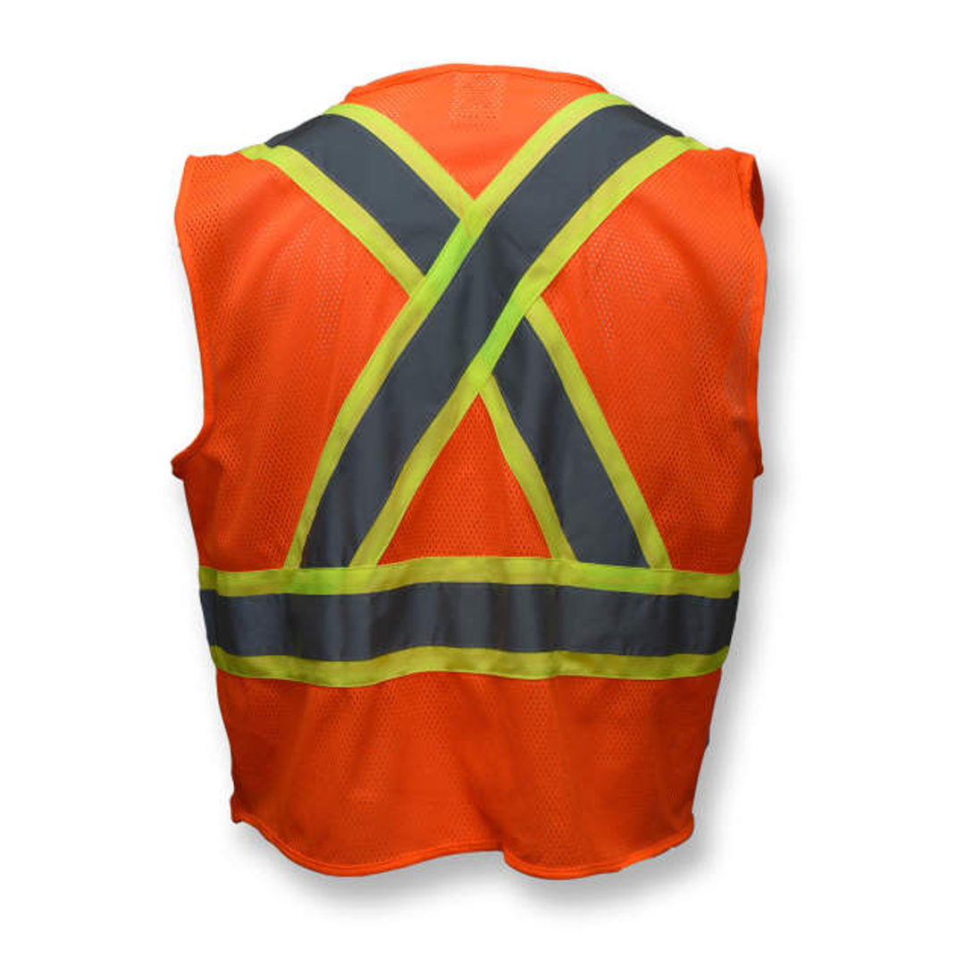 Radians SV22X Economy Mesh X-Back Type R Class 2 Safety Vest with Two-Tone Trim