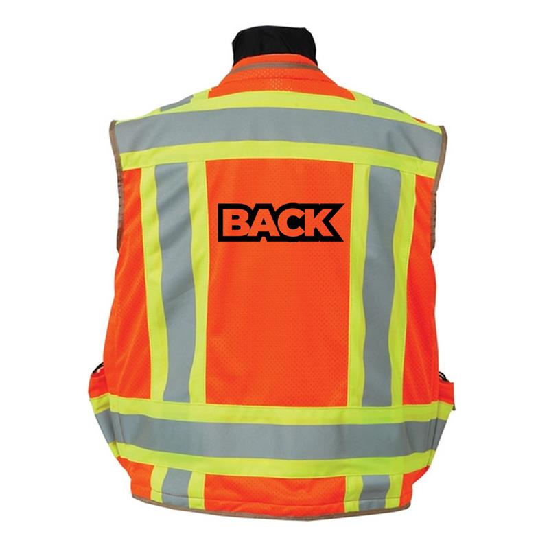Custom Seco 8265 Series Class 2 Safety Vest – Outlast Collar, Mesh Back, 2 Colors