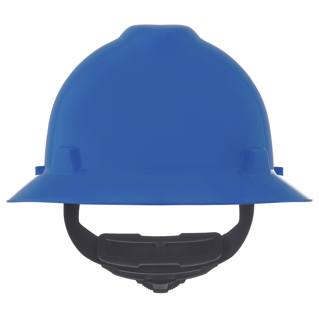 MSA  V-Gard Full Brim Hard Hat - Fas-Trac Suspension Type I, Class E