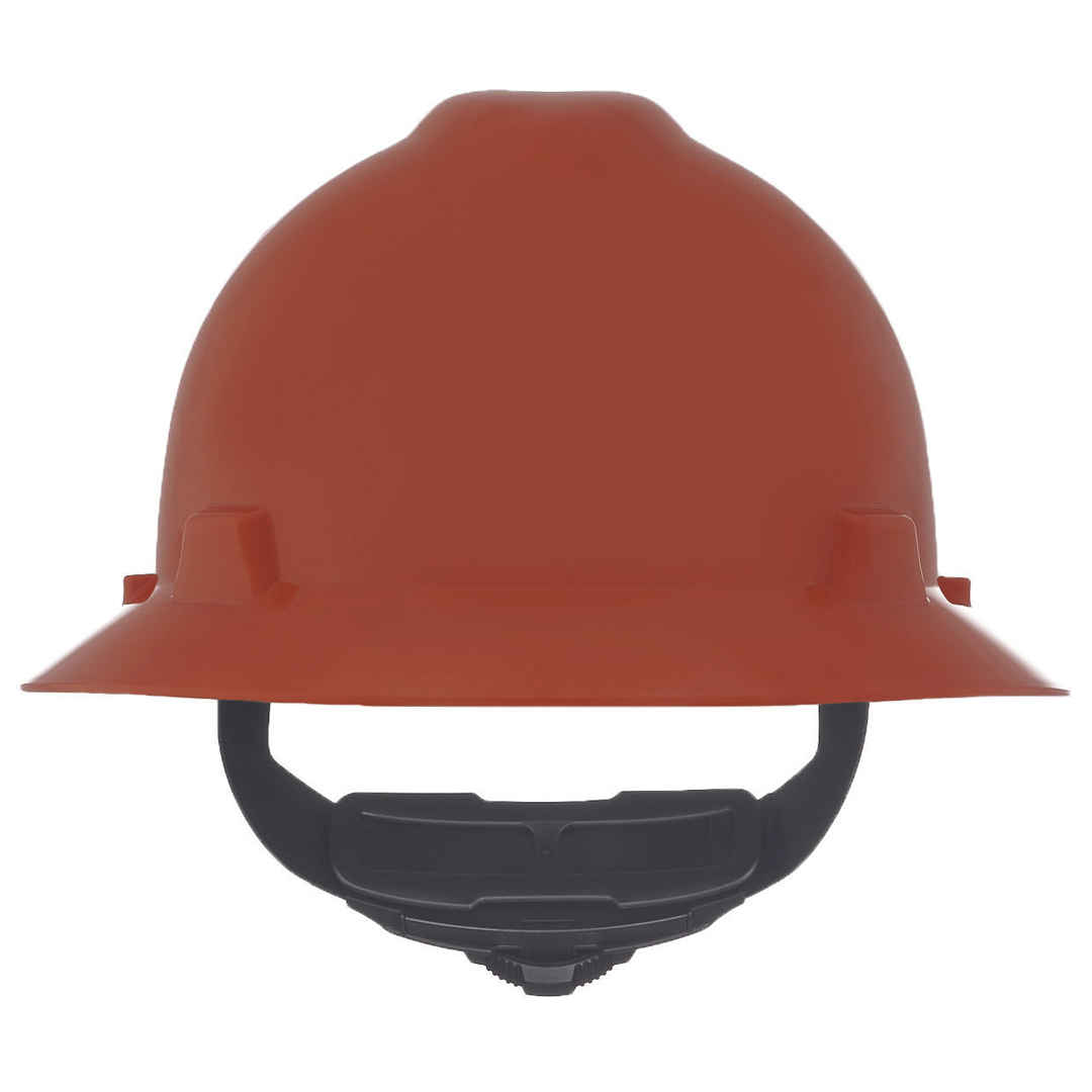 MSA  V-Gard Full Brim Hard Hat - Fas-Trac Suspension Type I, Class E