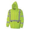 Pioneer® V1060461U 6924AU/6925AU Custom Hi-Vis Safety Polyester Fleece Hoodie, Zipper Front