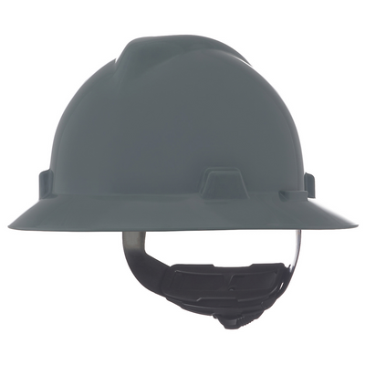 MSA  V-Gard Full Brim Hard Hat - Fas-Trac Suspension Type I, Class E