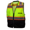 Custom Pyramex RVZ44B Type R Class 2 Hi-Vis Two-Tone Black Bottom Mesh Safety Vest