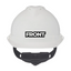 Custom MSA V-Gard 500 Fas-Trac III 6-Point Ratchet Vented Hard Hat