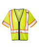 Kishigo Class 3 Type R High-Visibility Mesh Safety Vest – ANSI Compliant, Reflective Stripes, Single Pocket