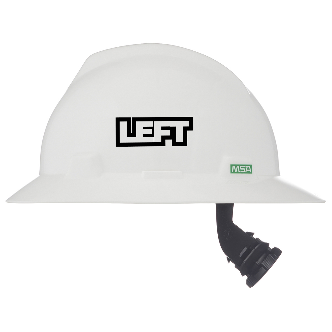 Custom MSA  V-Gard Full Brim Hard Hat - Fas-Trac Suspension Type I, Class E
