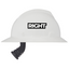 Custom MSA  V-Gard Full Brim Hard Hat - Fas-Trac Suspension Type I, Class E