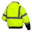 Pyramex RJ31 Type R Class 3 High-Vis Waterproof Fleece Lined Black Bottom Bomber Jacket