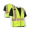 Class 2 Type R Hi-Vis Safety Vest, Yellow Mesh, Silver and Orange Trim