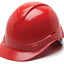 Pyramex Ridgeline Cap Style Hard Hat - 4/6-Point Ratchet Suspension