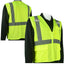 ANSI/ISEA 107-2020 Type R Hi-Vis Yellow Mesh Custom Safety Vest with Reflective Silver Trim