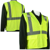 Class 2 Type R Hi-Vis Yellow Self Extinguishing Custom Safety Vest